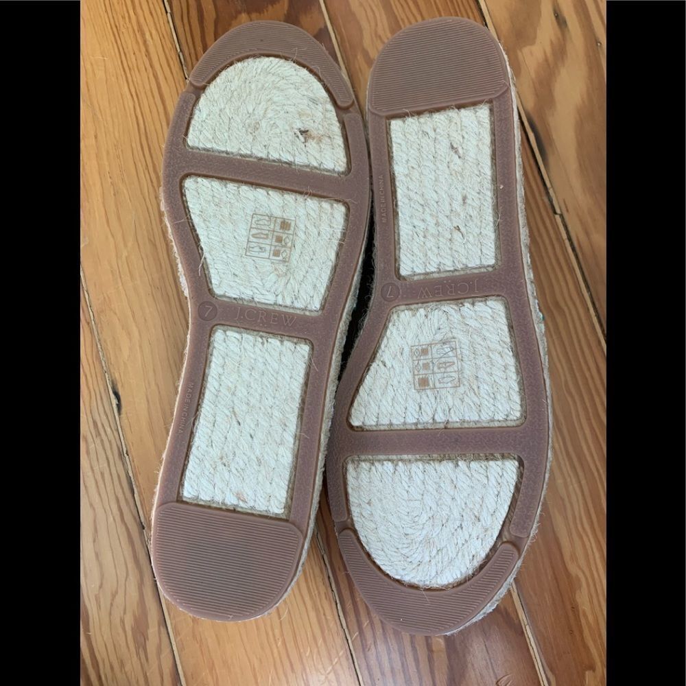 J Crew Striped Canvas Slip-on Espadrilles - Picture 4 of 6